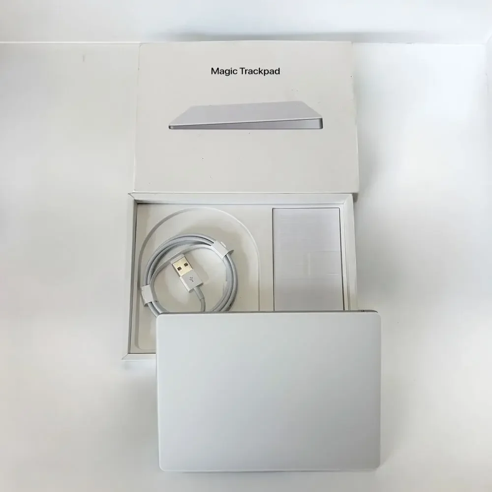 Apple Magic Trackpad 2 A1535 White w/ Box Genuine Lightning Cable Tested
